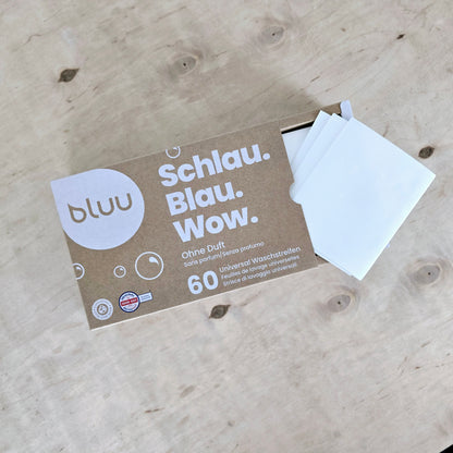 60 bluu Universal Waschstreifen - ohne Duft