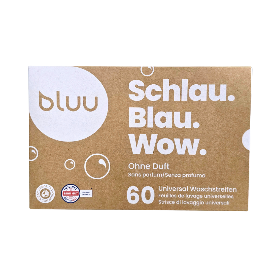 60 bluu Universal Waschstreifen - ohne Duft
